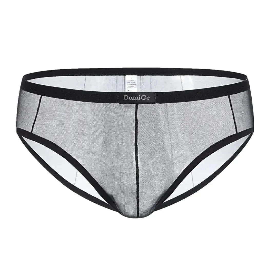DomiGe DomiGe Men's Sheer Briefs with Contoured Pouch and Logo Waistband