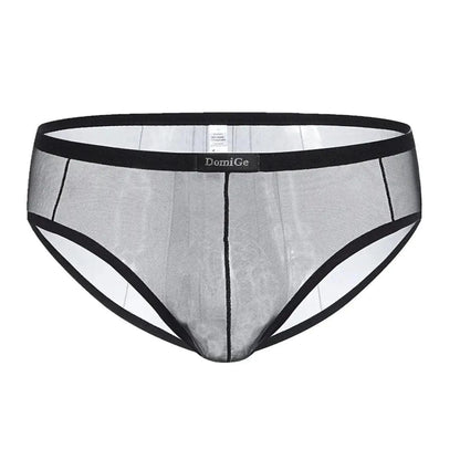 DomiGe DomiGe Men's Sheer Briefs with Contoured Pouch and Logo Waistband