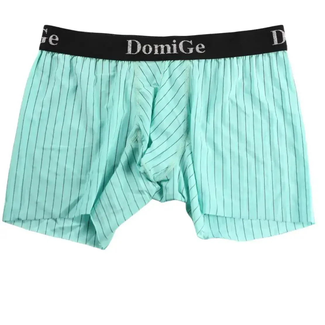 DomiGe DomiGe Men's Striped Boxer Shorts - Ice Silk Mid-Rise Breathable Underwear