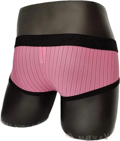 DomiGe Domige Men's Striped Low-Rise Briefs - Breathable Nylon Blend Underwear