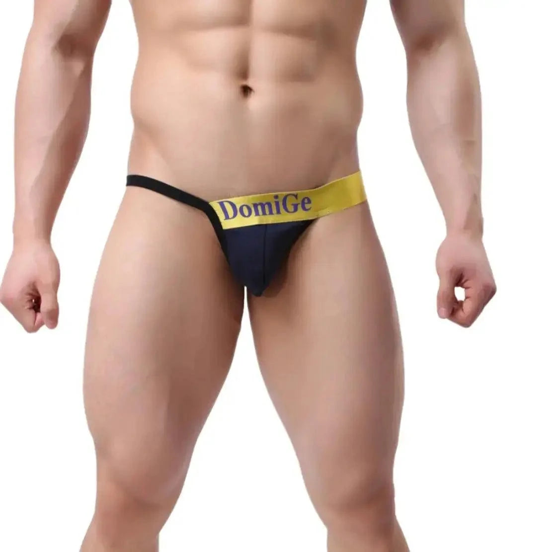DomiGe DomiGe Men's T-Back Thong Adjustable Waistband Logo Male Underwear