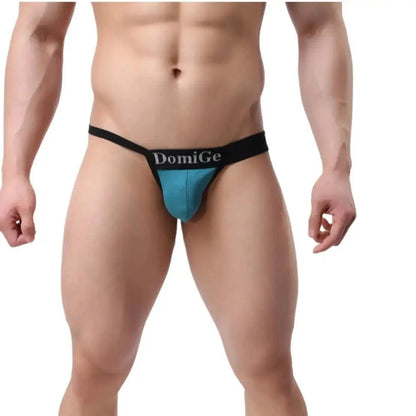 DomiGe DomiGe Men's T-Back Thong Adjustable Waistband Logo Male Underwear