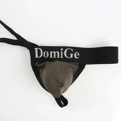 DomiGe DomiGe Men's T-Back Thong Adjustable Waistband Logo Male Underwear