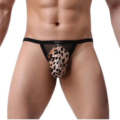 DomiGe DomiGe Men's T-Back Thong with Transparent Mesh Sexy Underwear