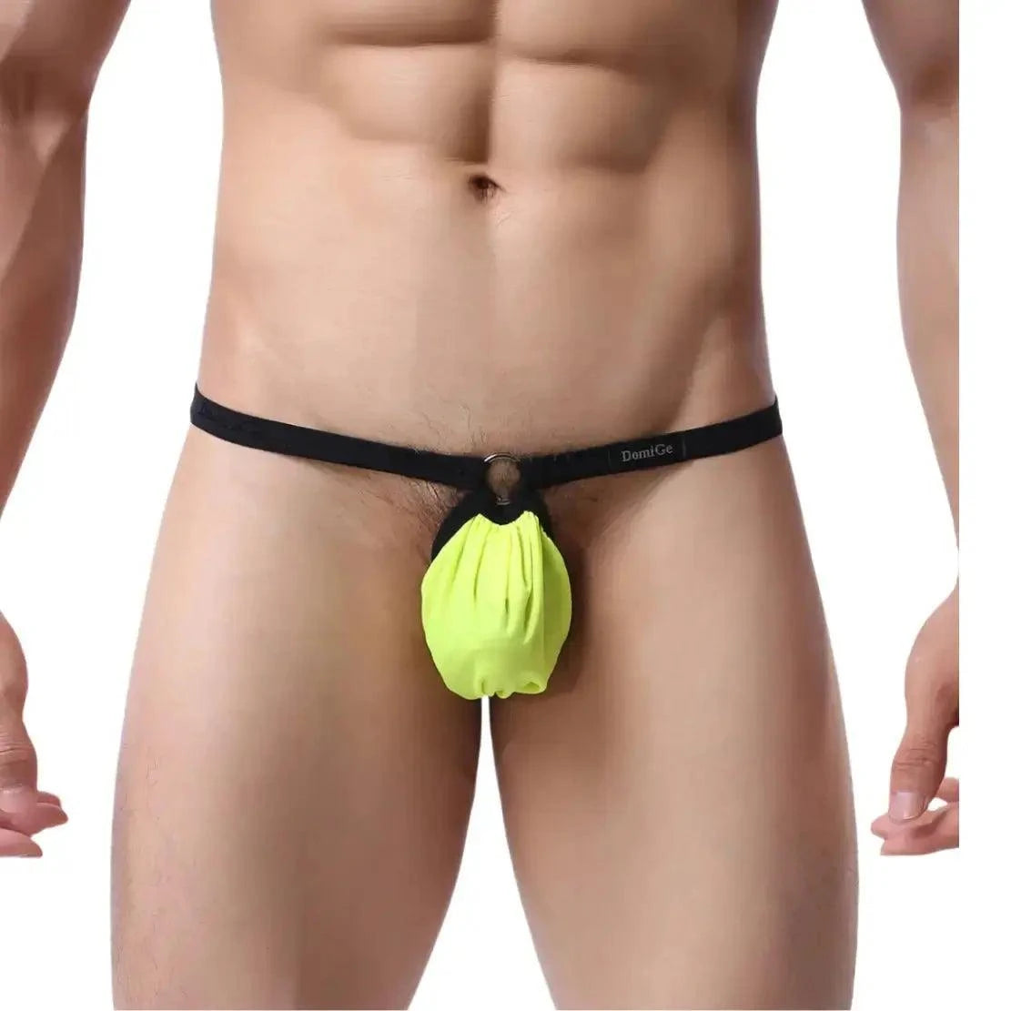 DomiGe DomiGe Men's Thong Adjustable String Branded Elastic T-Back Underwear