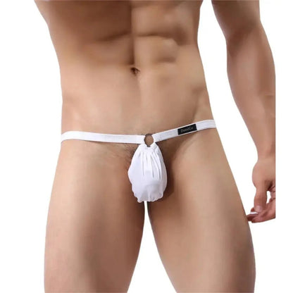 DomiGe DomiGe Men's Thong Adjustable String Branded Elastic T-Back Underwear
