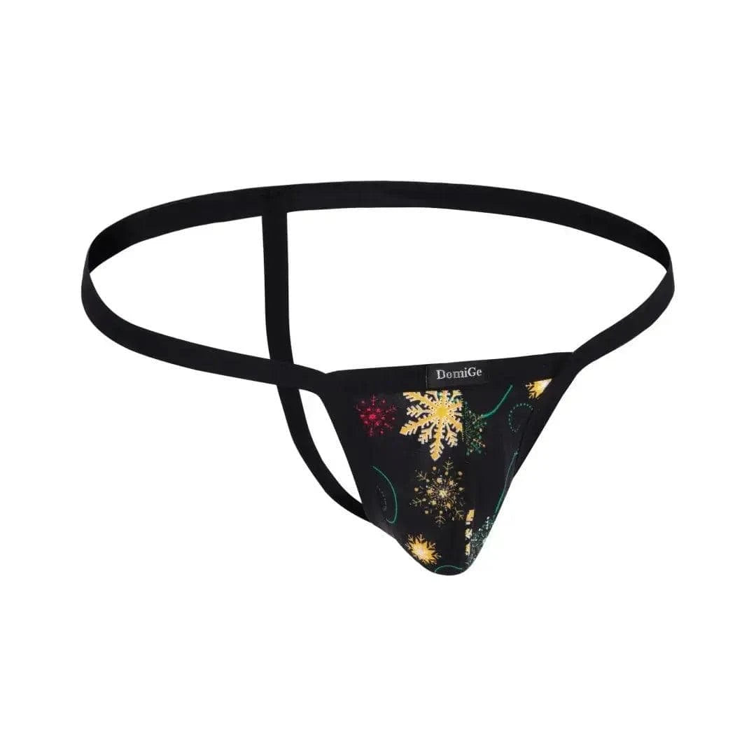 DomiGe DomiGe Men's Thong Male Low-Rise Floral T-Back