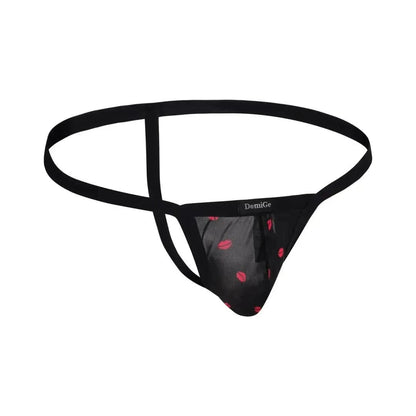 DomiGe DomiGe Men's Thong Male Low-Rise Floral T-Back
