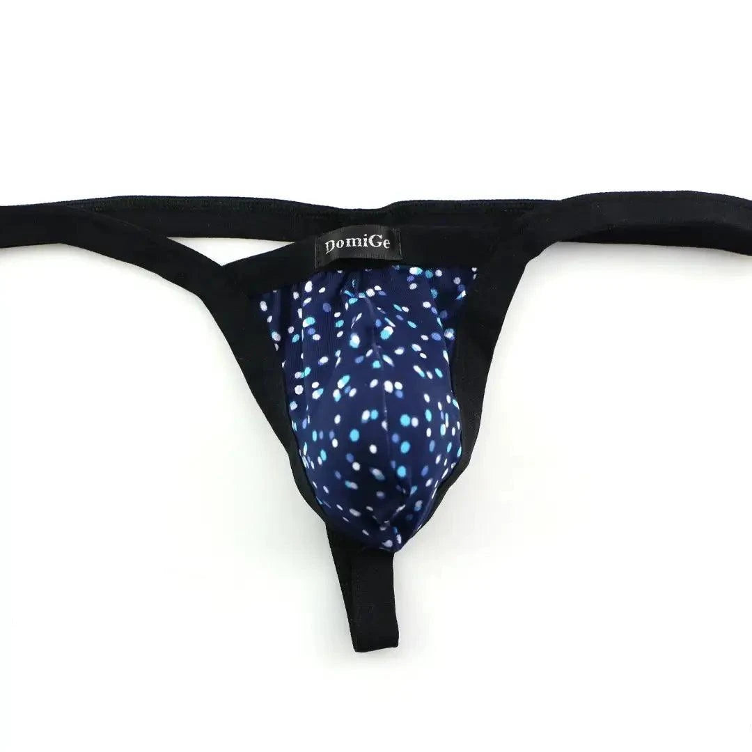 DomiGe DomiGe Men's Thong Male Low-Rise Floral T-Back
