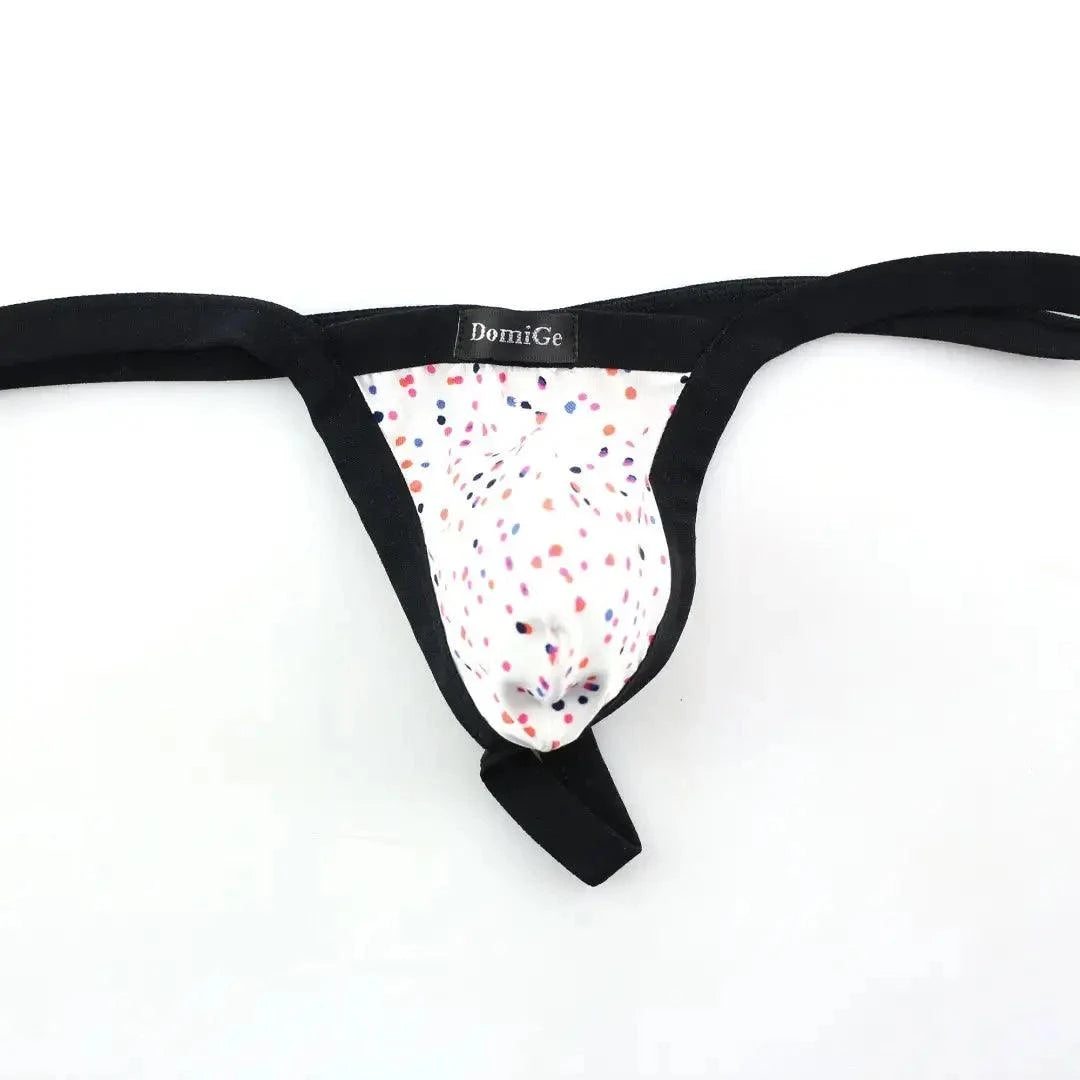 DomiGe DomiGe Men's Thong Male Low-Rise Floral T-Back
