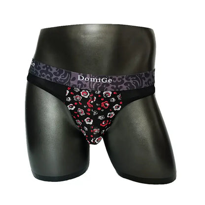 DomiGe Domige Men's Thong String Underwear - Mesh G-String Briefs with Pouch Support