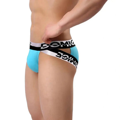DomiGe DomiGe Men's Underwear Briefs with Silver Logo Waistband Briefs