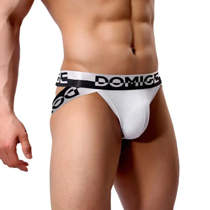 DomiGe DomiGe Men's Underwear Briefs with Silver Logo Waistband Briefs
