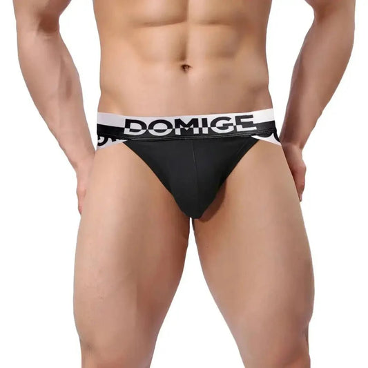 DomiGe DomiGe Men's Underwear Briefs with Silver Logo Waistband Briefs