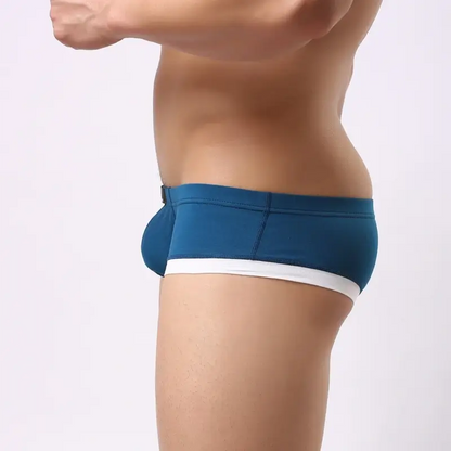 DomiGe DomiGe Men's Undies Low-Rise Trunks with U-Pouch and Seamless Rear  Boxers