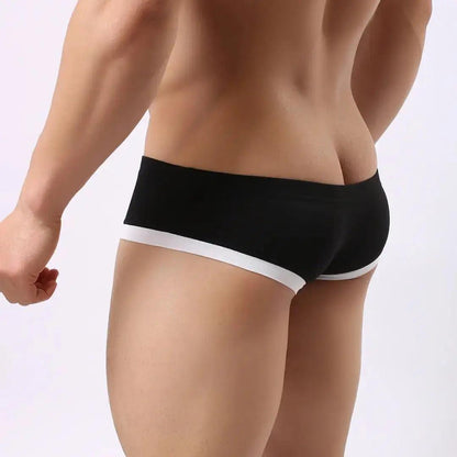 DomiGe DomiGe Men's Undies Low-Rise Trunks with U-Pouch and Seamless Rear  Boxers