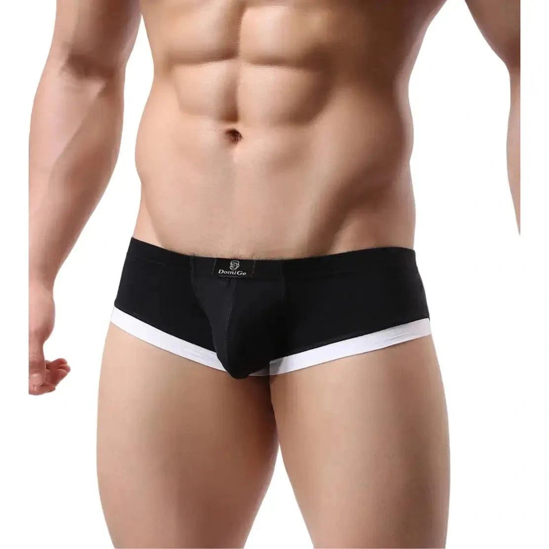 DomiGe DomiGe Men's Undies Low-Rise Trunks with U-Pouch and Seamless Rear  Boxers