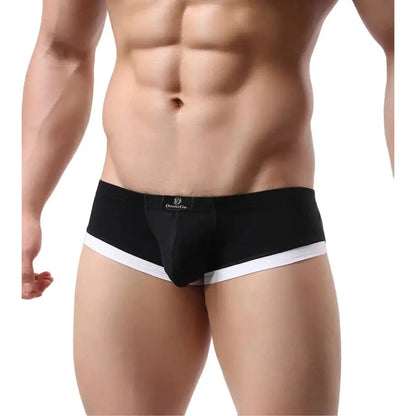 DomiGe DomiGe Men's Undies Low-Rise Trunks with U-Pouch and Seamless Rear  Boxers