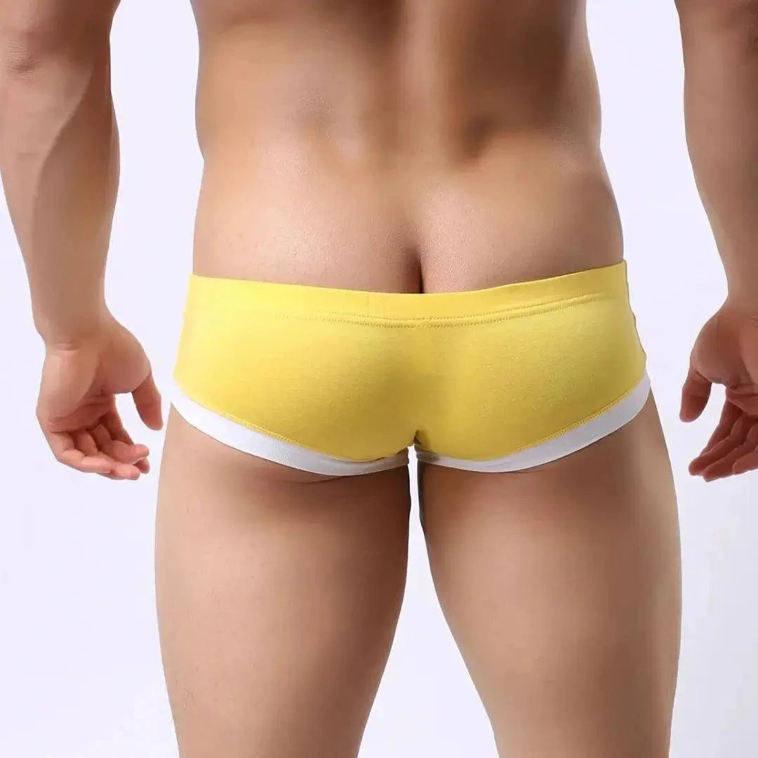 DomiGe DomiGe Men's Undies Low-Rise Trunks with U-Pouch and Seamless Rear  Boxers