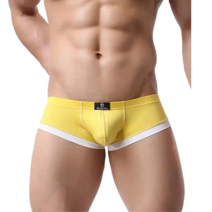 DomiGe DomiGe Men's Undies Low-Rise Trunks with U-Pouch and Seamless Rear  Boxers