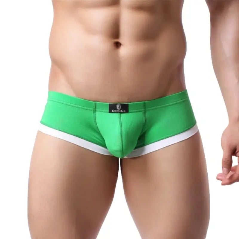 DomiGe DomiGe Men's Undies Low-Rise Trunks with U-Pouch and Seamless Rear  Boxers