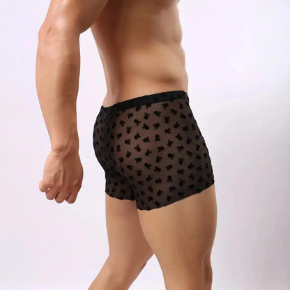 DomiGe DomiGe Mid-Rise Boxer Mesh - Men's Nylon Underwear