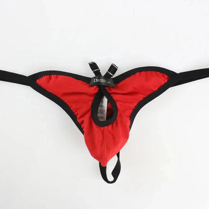 DomiGe DomiGe Romantic Whisper Men's Cotton Thong Butterfly Front Opening