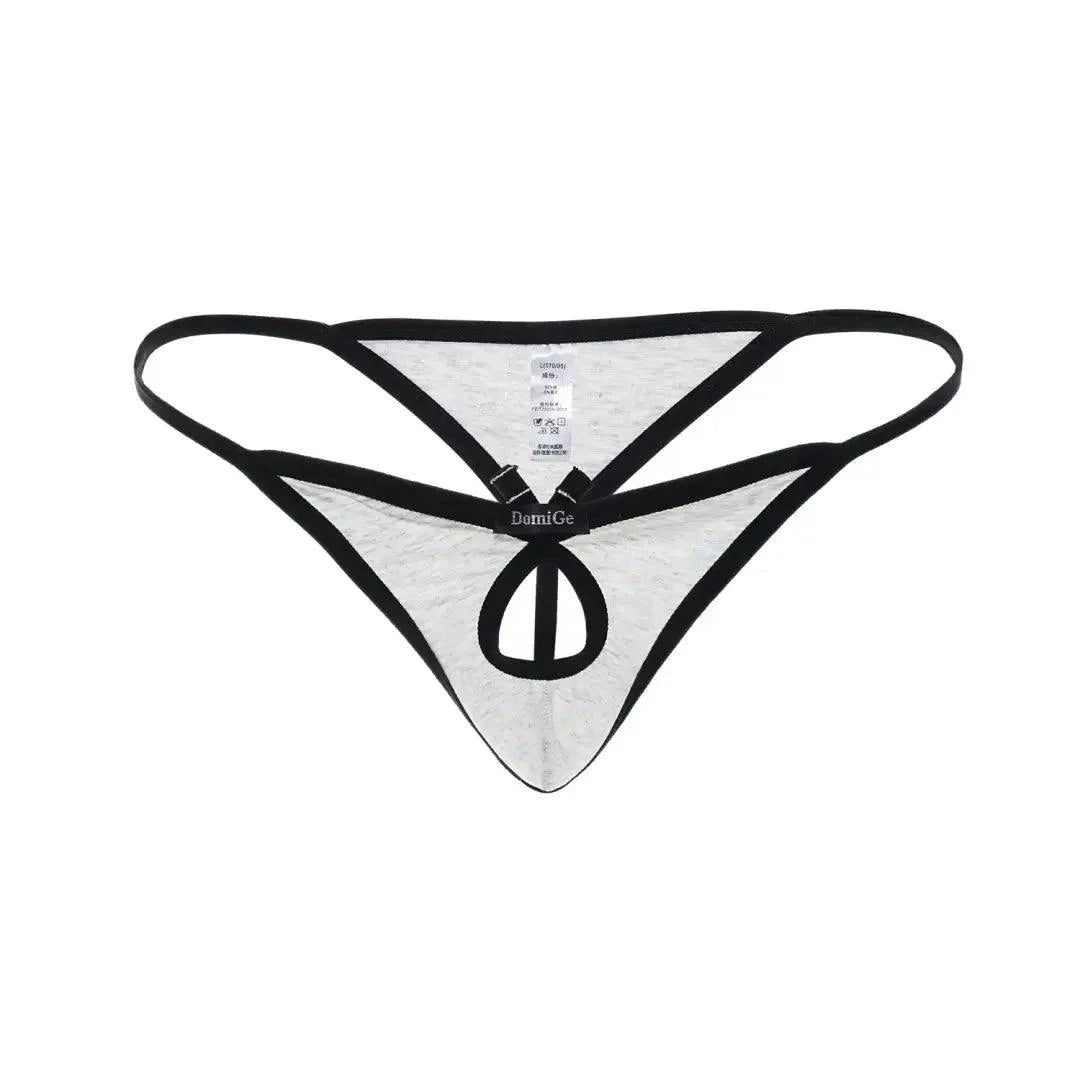 DomiGe DomiGe Romantic Whisper Men's Cotton Thong Butterfly Front Opening