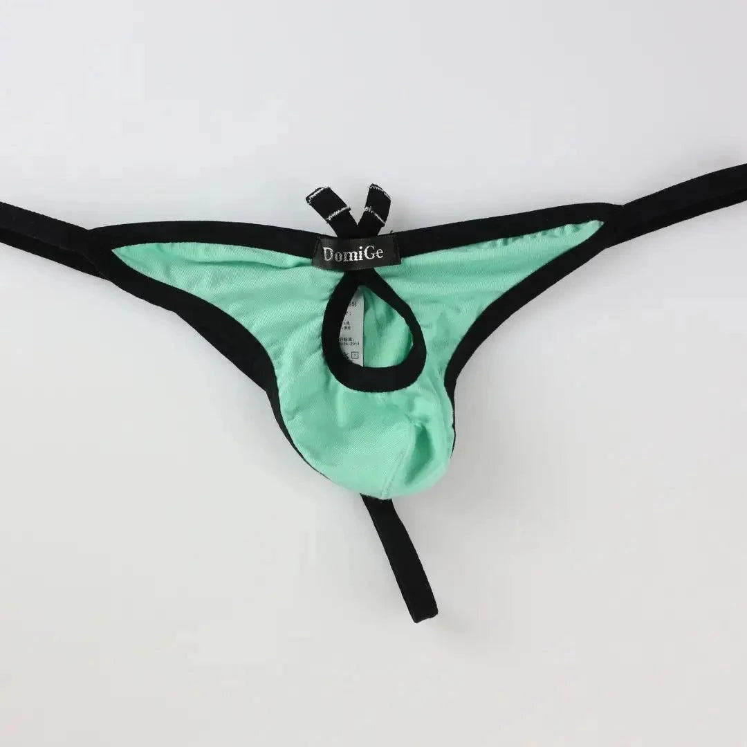 DomiGe DomiGe Romantic Whisper Men's Cotton Thong Butterfly Front Opening