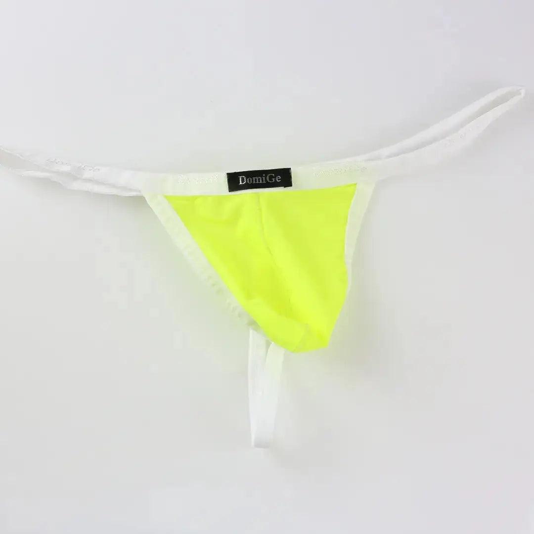DomiGe DomiGe Silk Men's Low-Rise Thong Male T-Back Sleek T-Back for Man