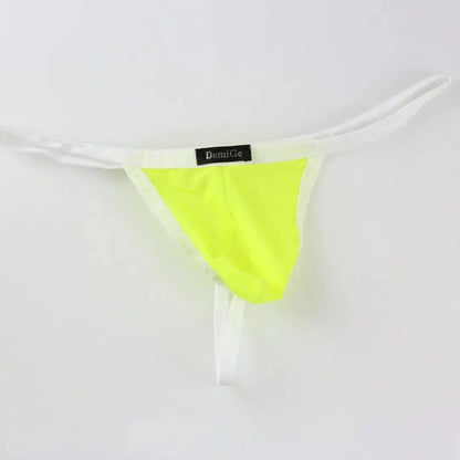 DomiGe DomiGe Silk Men's Low-Rise Thong Male T-Back Sleek T-Back for Man