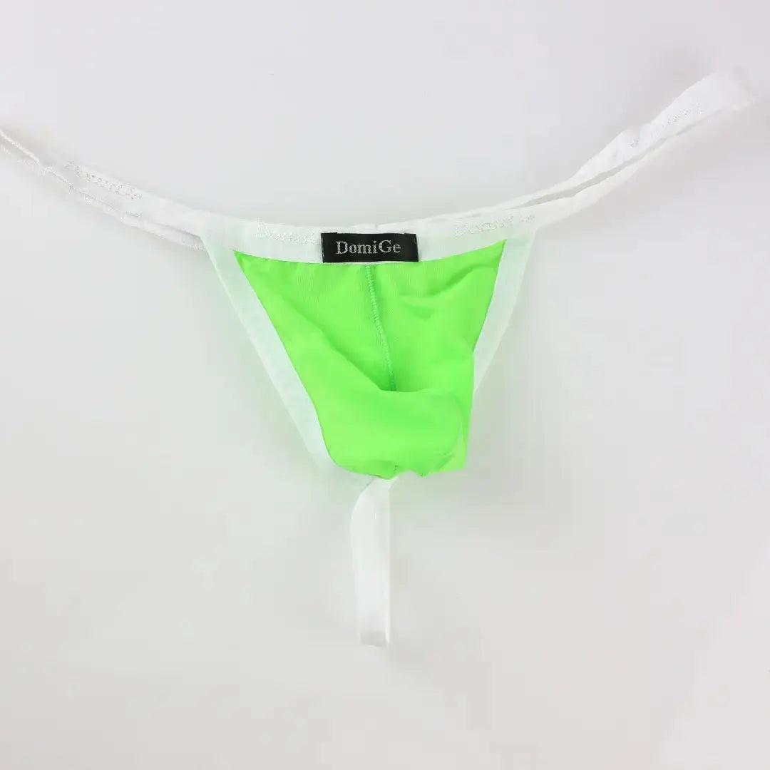 DomiGe DomiGe Silk Men's Low-Rise Thong Male T-Back Sleek T-Back for Man
