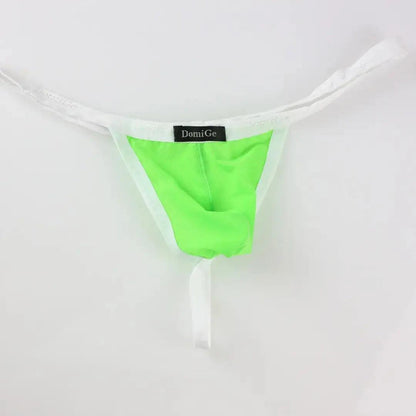 DomiGe DomiGe Silk Men's Low-Rise Thong Male T-Back Sleek T-Back for Man