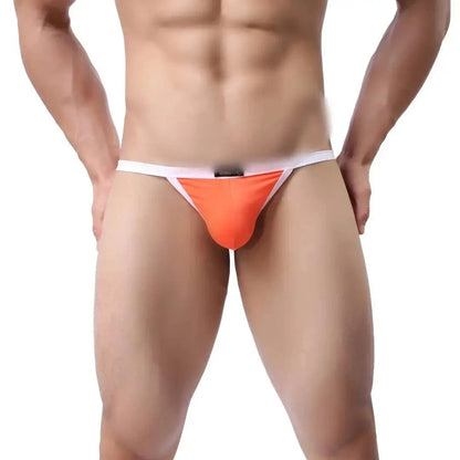 DomiGe DomiGe Silk Men's Low-Rise Thong Male T-Back Sleek T-Back for Man