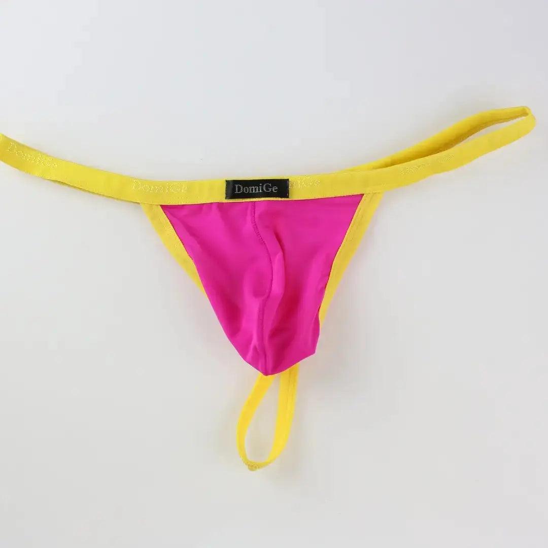 DomiGe DomiGe Silk Men's Low-Rise Thong Male T-Back Sleek T-Back for Man