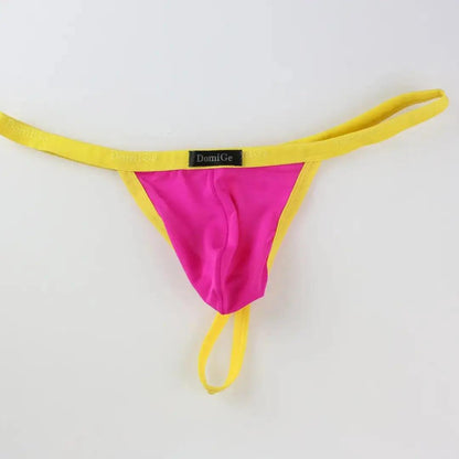 DomiGe DomiGe Silk Men's Low-Rise Thong Male T-Back Sleek T-Back for Man