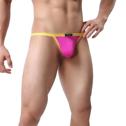 DomiGe DomiGe Silk Men's Low-Rise Thong Male T-Back Sleek T-Back for Man