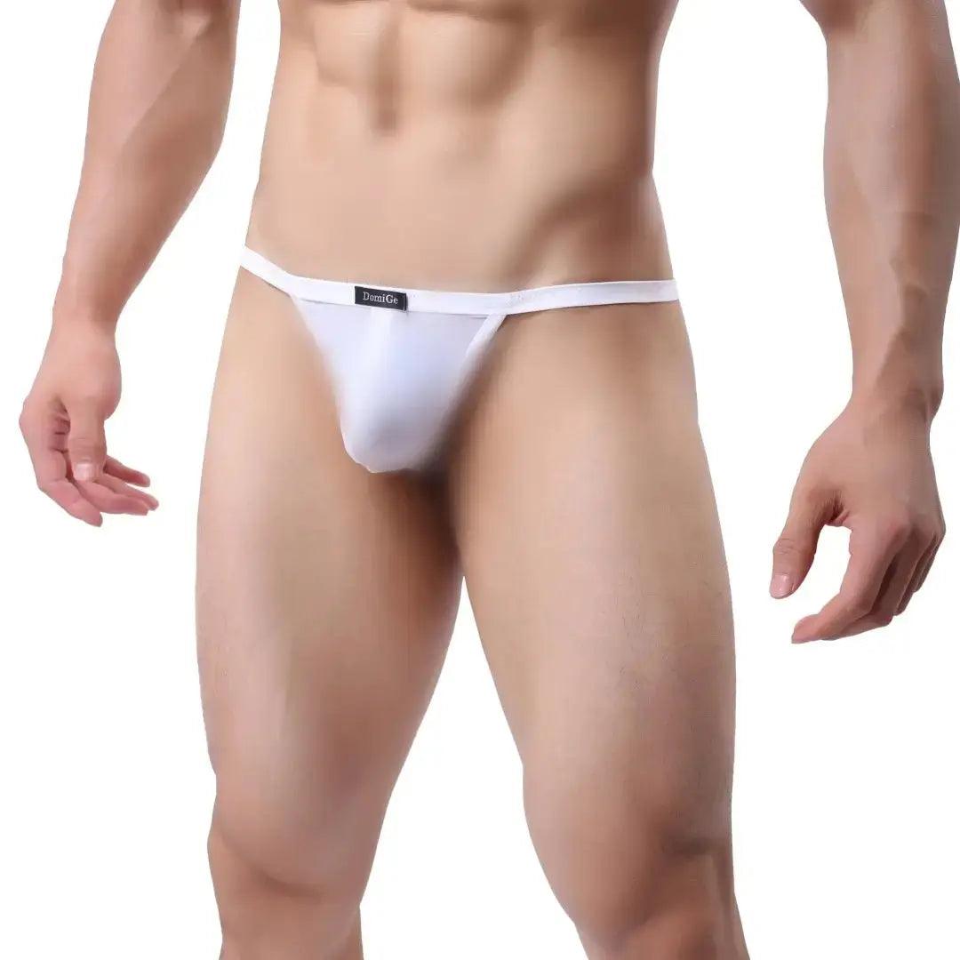 DomiGe DomiGe Silk Men's Low-Rise Thong Male T-Back Sleek T-Back for Man