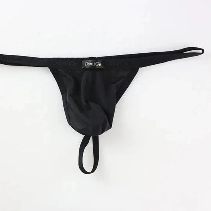 DomiGe DomiGe Silk Men's Low-Rise Thong Male T-Back Sleek T-Back for Man