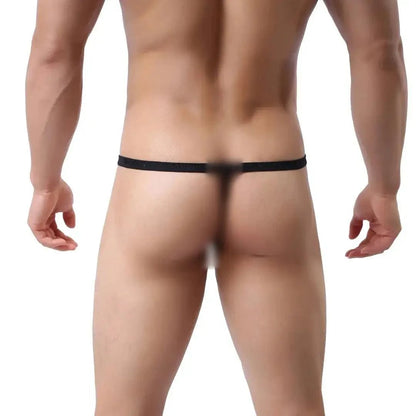 DomiGe DomiGe Silk Men's Low-Rise Thong Male T-Back Sleek T-Back for Man