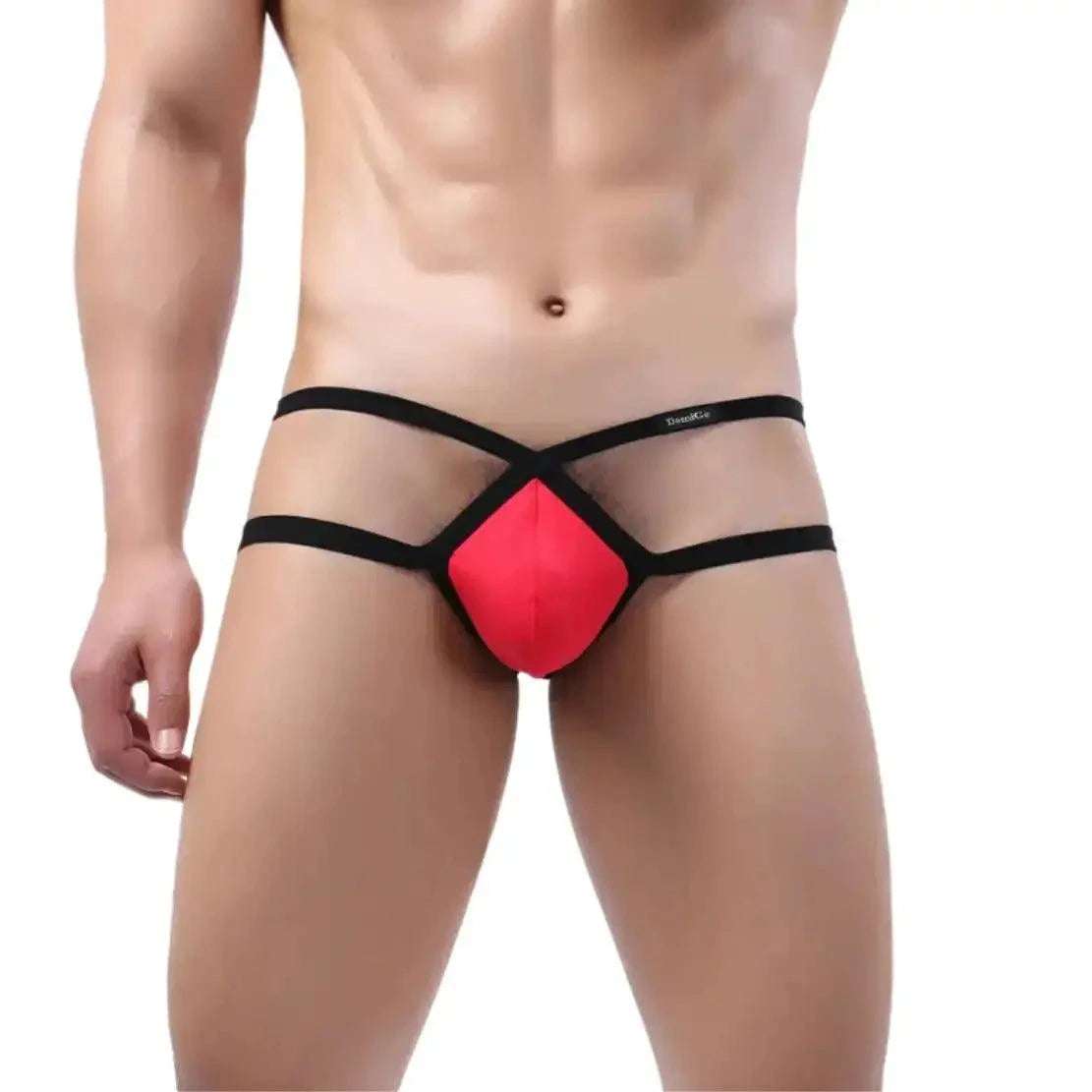 DomiGe DomiGe X-Shape Men's Jock Strap Thong with Cotton Lycra Blend Men's Underwear