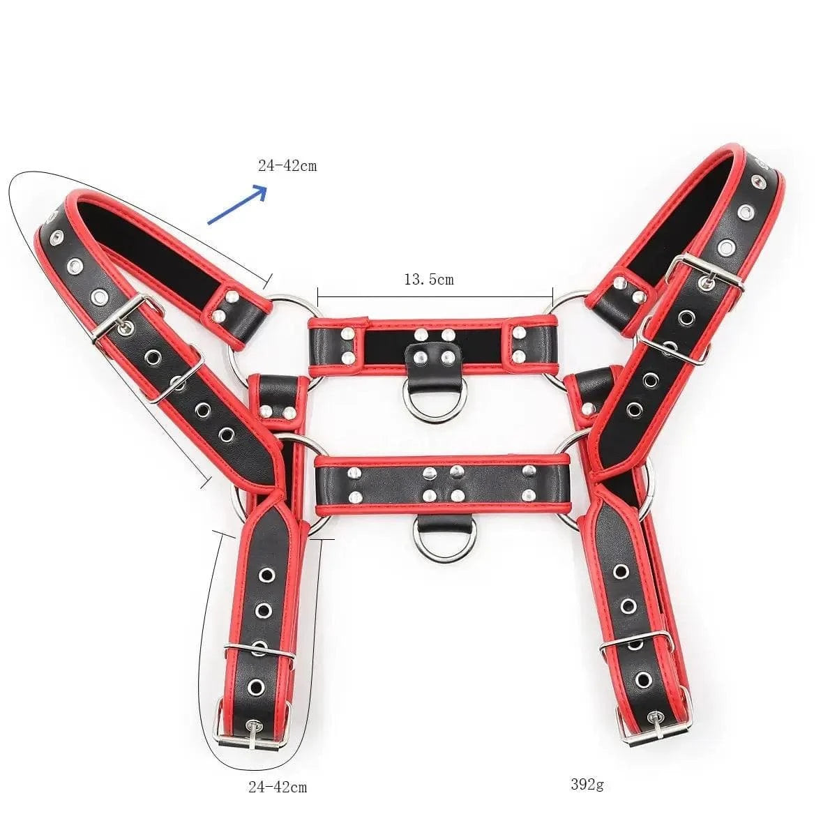 DomiGe Male Harness Red Leather Men's Underwear