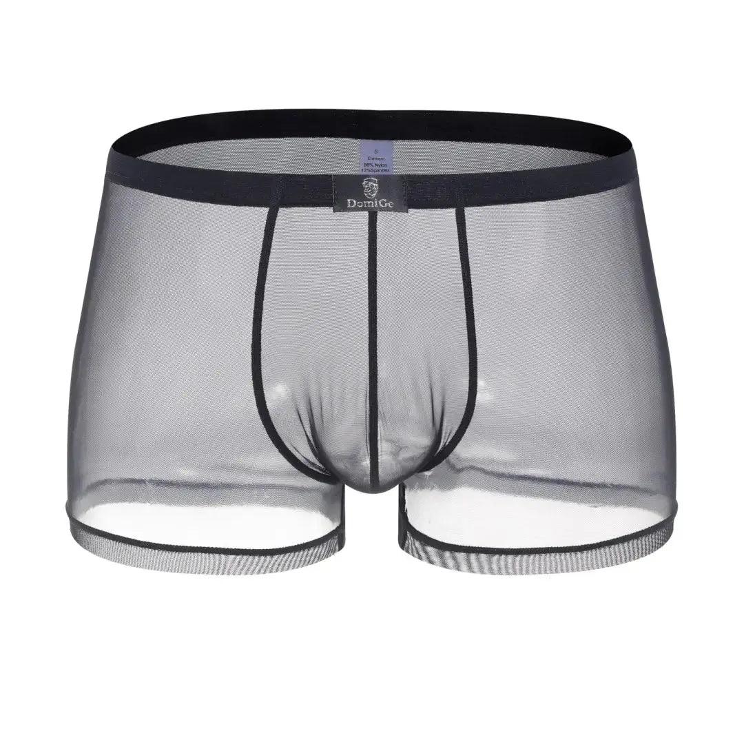 DomiGe Male Underwear Transparent Boxers Sheer Men Sexy Boxers - His Inwear