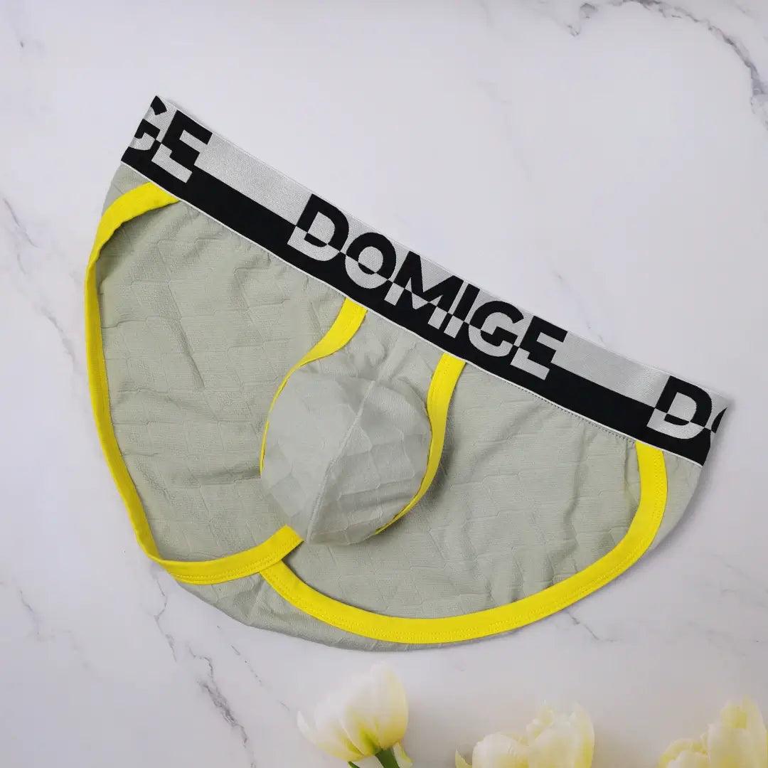 DomiGe Men's Low-Rise Briefs with Unique Floral Design - His Inwear