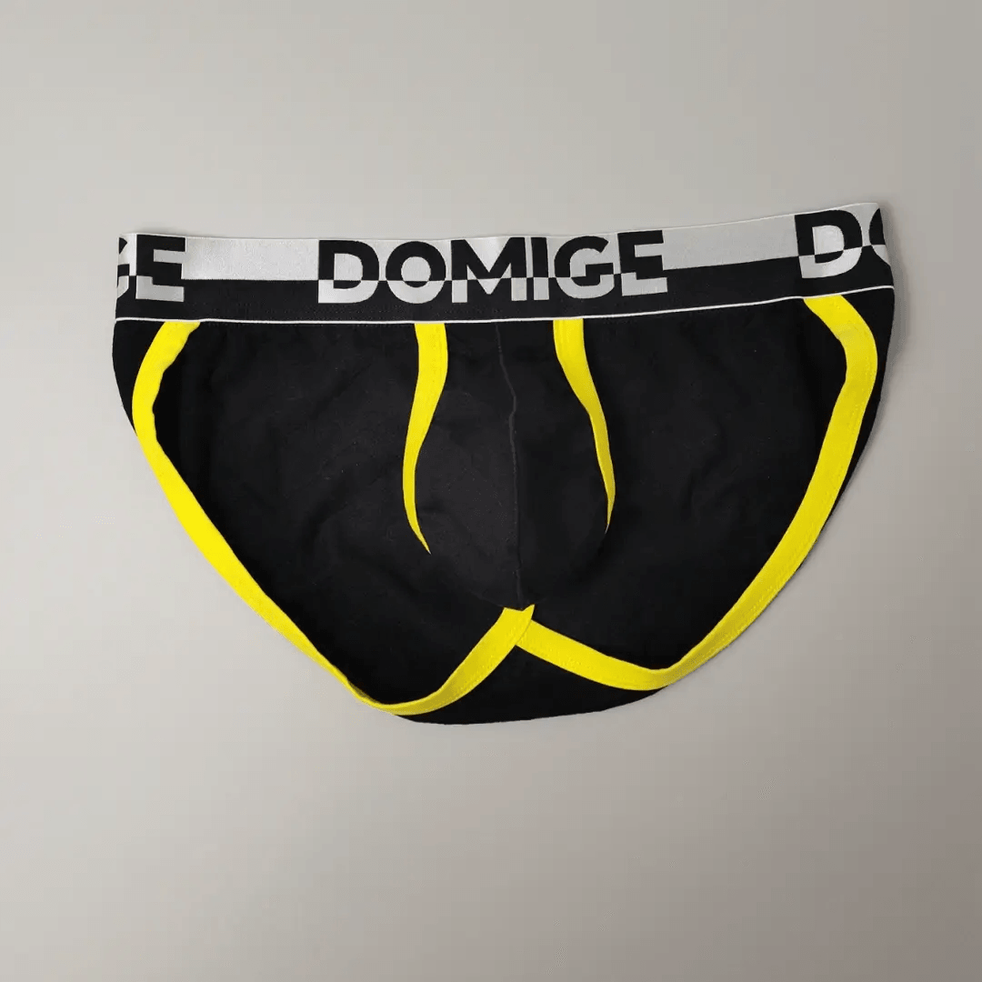 DomiGe Men's Low-Rise Briefs with Unique Floral Design - His Inwear