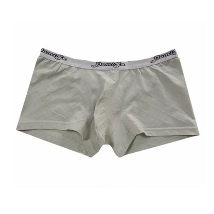 DomiGe Men's Underwear DomiGe Low-Rise Boxer Brief | 3D Pouch | Cotton-Spandex | Up to 4XL Gray Flat