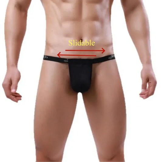 DomiGe Men's Underwear DomiGe Low-Rise Modal Thong | Adjustable 3D Contour Pouch T-Back
