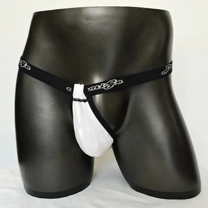 DomiGe Men's Underwear DomiGe Low-Rise Modal Thong | Adjustable 3D Contour Pouch T-Back Front Model
