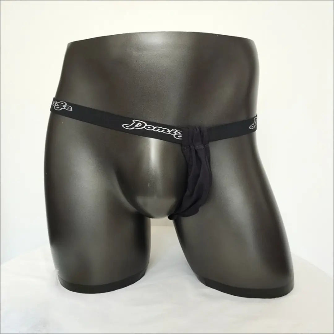 DomiGe Men's Underwear DomiGe Low-Rise Modal Thong | Adjustable 3D Contour Pouch T-Back Front Model