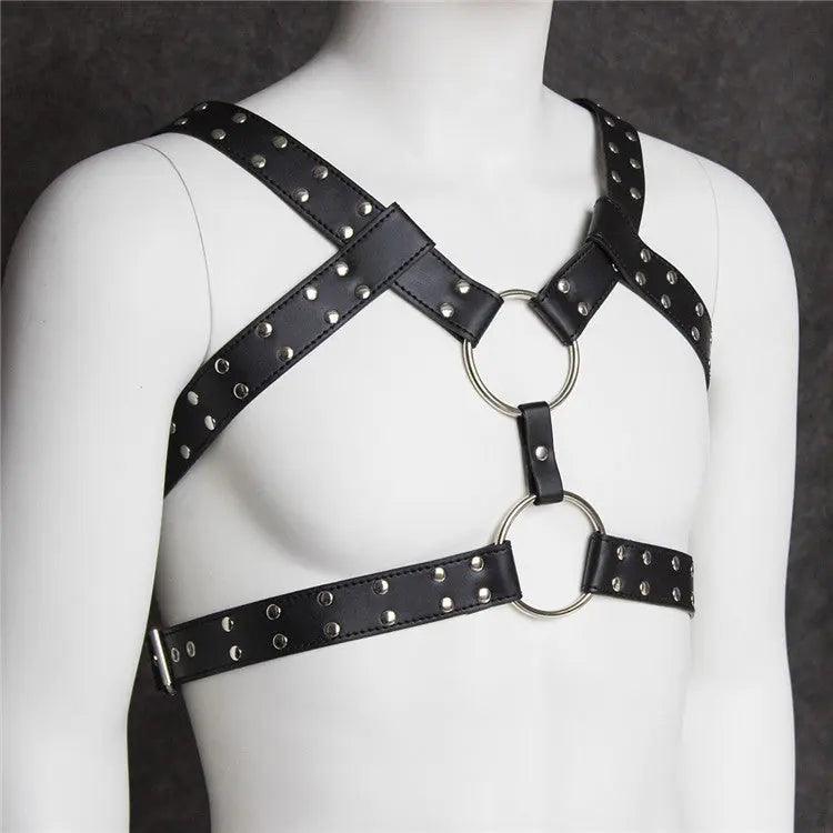 DomiGe Men's Underwear Sexy Male Black Harness